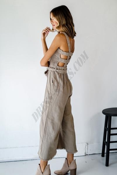 On Discount ● Take Me Out Linen Jumpsuit ● Dress Up - -4