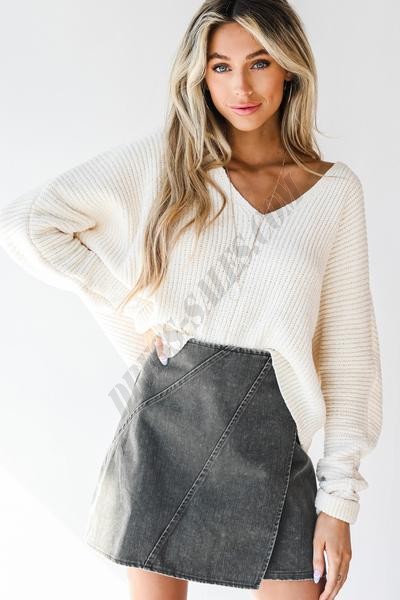 Pick A Side Denim Mini Skirt ● Dress Up Sales - -3