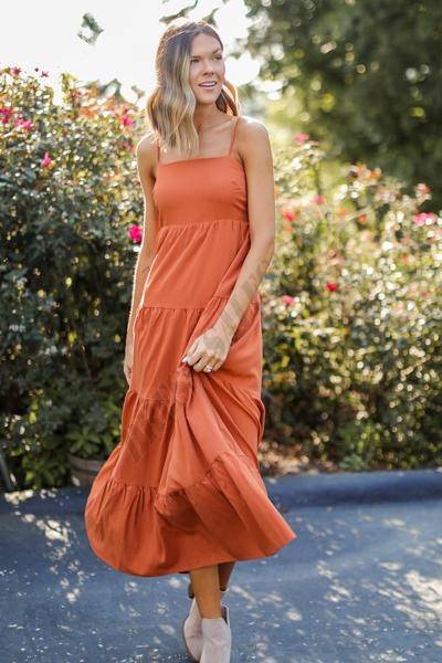 On Discount ● Love At First Sight Tiered Maxi Dress ● Dress Up - -0