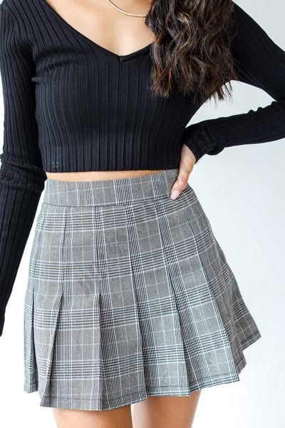 Smart Style Plaid Mini Skirt ● Dress Up Sales - -1