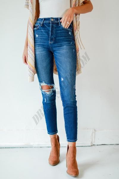 Leah Distressed Skinny Jeans ● Dress Up Sales - -4