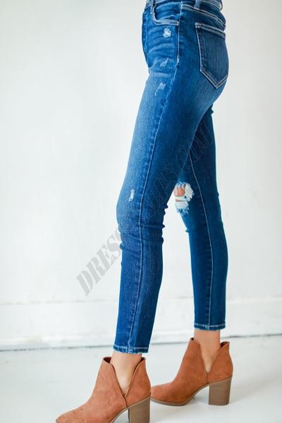 Leah Distressed Skinny Jeans ● Dress Up Sales - -2