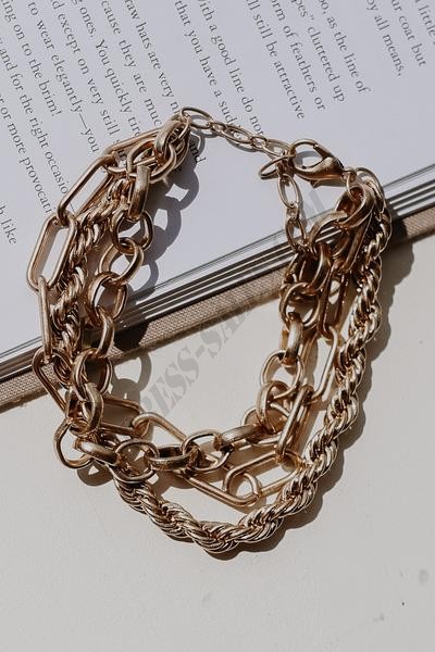 On Discount ● Sutton Gold Layered Bracelet ● Dress Up - -1