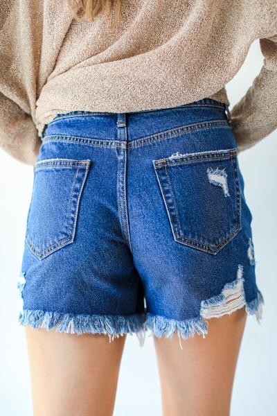 On Discount ● Reagan Distressed Mom Shorts ● Dress Up - -4