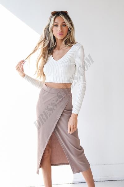 Spice Things Up Ribbed Midi Skirt ● Dress Up Sales - -0