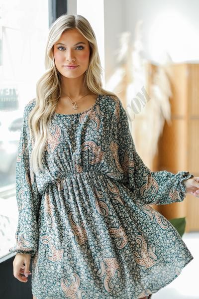 On Discount ● Dreamy Vibes Paisley Dress ● Dress Up - -0