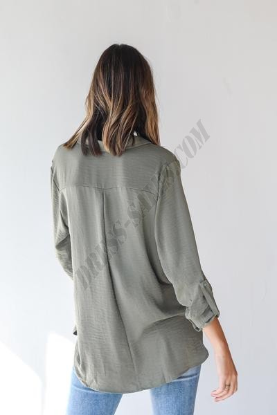 On Discount ● Catching Feelings Button-Up Blouse ● Dress Up - -2