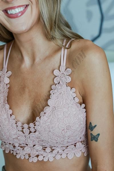 Lily Floral Crochet Bralette ● Dress Up Sales - -2