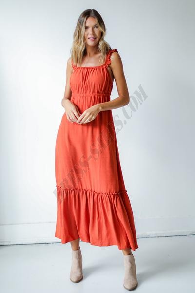 On Discount ● Because Of You Ruffled Maxi Dress ● Dress Up - -2