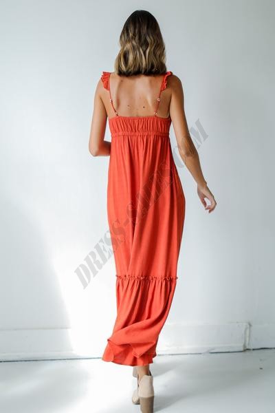 On Discount ● Because Of You Ruffled Maxi Dress ● Dress Up - -3
