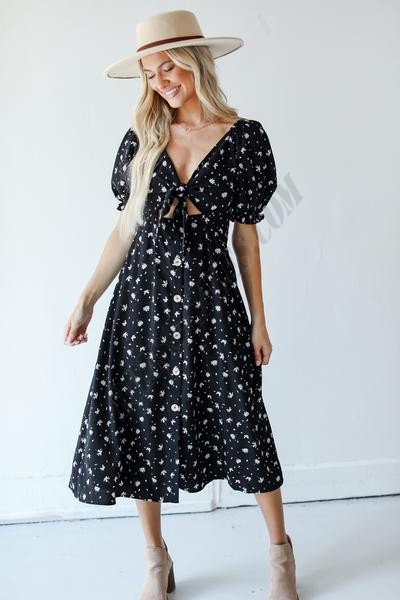 On Discount ● Just The One Floral Midi Dress ● Dress Up - -1
