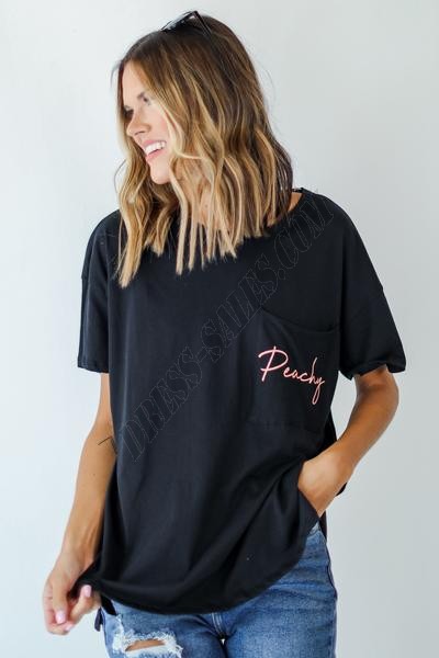 On Discount ● Peachy Pocket Tee ● Dress Up - -3