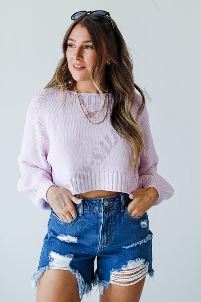 On Discount ● Stay Trendy Cropped Sweater ● Dress Up - -3