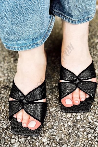 Venice Square Toe Slide Sandals ● Dress Up Sales - -4