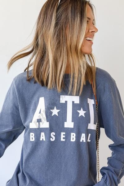On Discount ● ATL Star Baseball Long Sleeve Tee ● Dress Up - -0