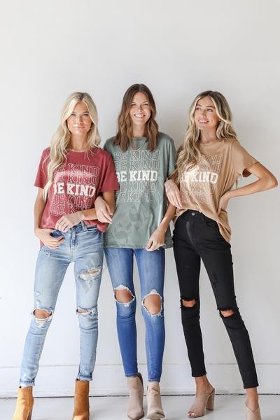 On Discount ● Be Kind Graphic Tee ● Dress Up - -0