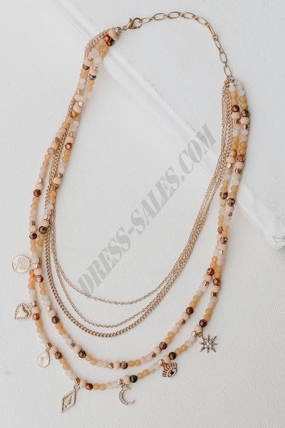 On Discount ● Isabella Beaded Layered Necklace ● Dress Up - -5