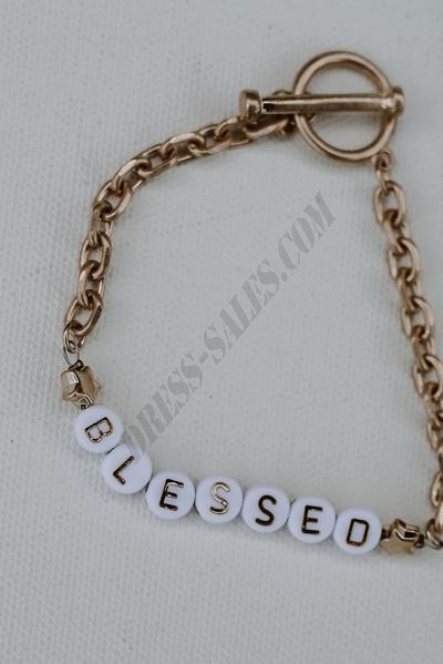 On Discount ● Blessed Gold Beaded Bracelet ● Dress Up - -2