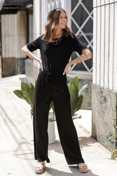 On Discount ● Easy Going Wide Leg Jumpsuit ● Dress Up - -1
