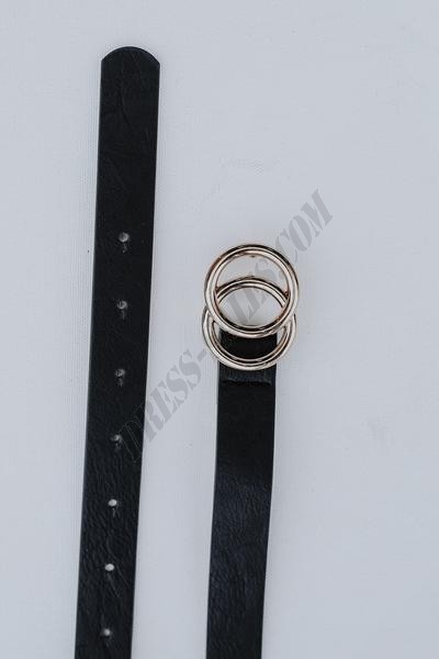 Jaime Double O-Ring Skinny Belt ● Dress Up Sales - -3