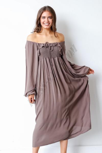 On Discount ● Simpler Times Smocked Maxi Dress ● Dress Up - -0
