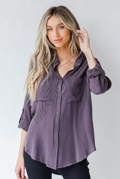 On Discount ● Chic Ambitions Button-Up Blouse ● Dress Up - -5