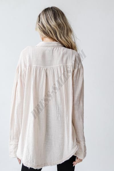 On Discount ● On A Journey Linen Button-Up Blouse ● Dress Up - -4