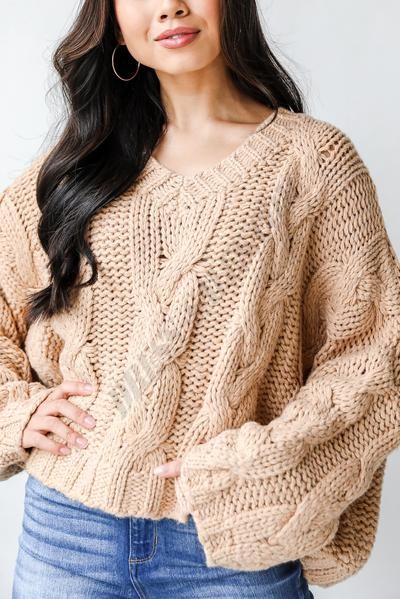 On Discount ● Touch Of Cozy Cable Knit Sweater ● Dress Up - -2