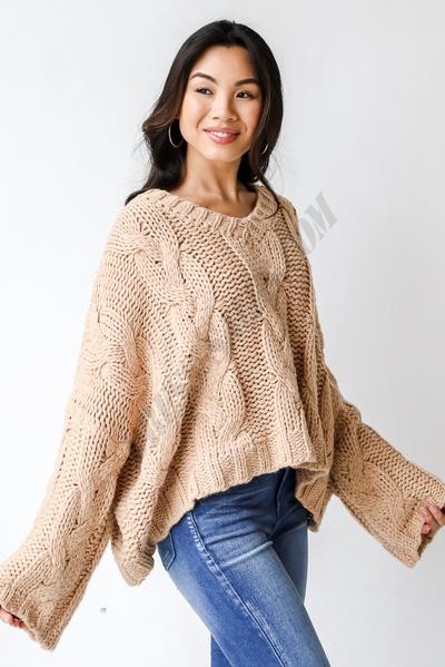 On Discount ● Touch Of Cozy Cable Knit Sweater ● Dress Up - -6