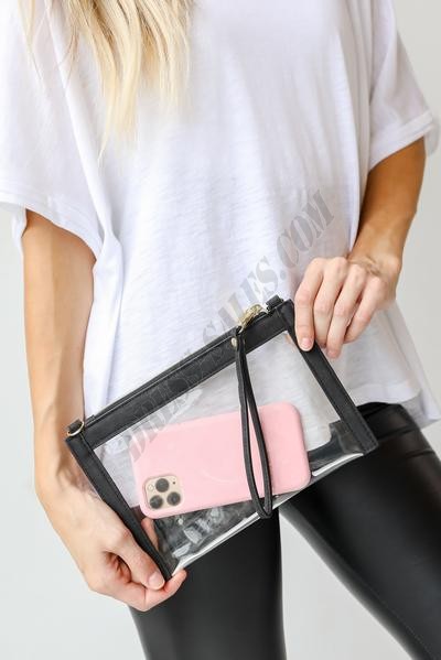 Hayley Clear Crossbody Bag ● Dress Up Sales - -2