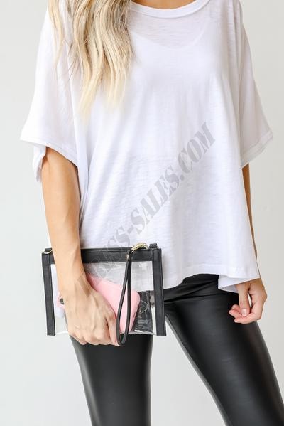 Hayley Clear Crossbody Bag ● Dress Up Sales - -5