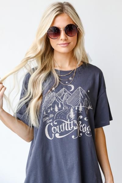 On Discount ● Country Roads Graphic Tee ● Dress Up - -0