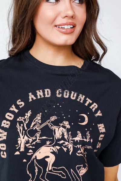 On Discount ● Cowboys And Country Music Graphic Tee ● Dress Up - -3
