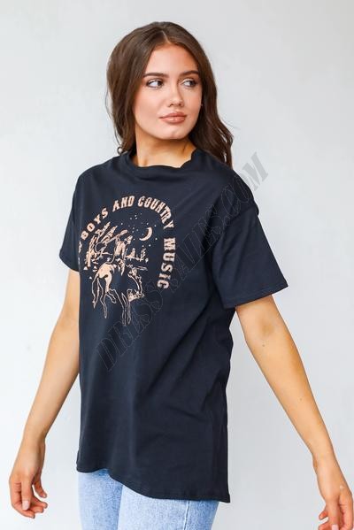 On Discount ● Cowboys And Country Music Graphic Tee ● Dress Up - -2
