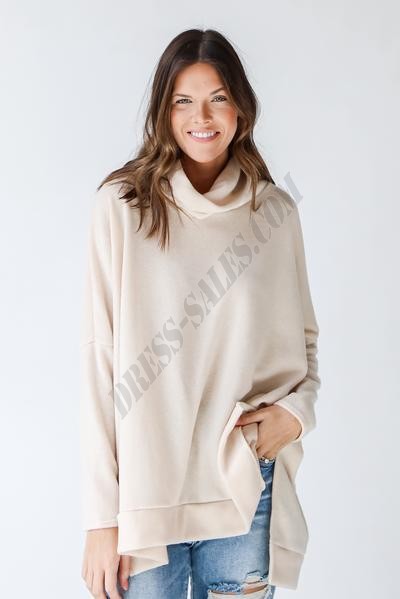 Bring On The Cozy Cowl Neck Sweater ● Dress Up Sales - -4