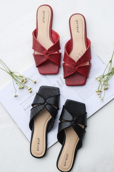 Venice Square Toe Slide Sandals ● Dress Up Sales - -0
