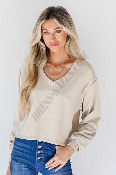 Keep Me Chill Cropped Pullover ● Dress Up Sales - -0
