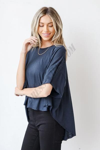 Start With The Basics Oversized Tee ● Dress Up Sales - -2