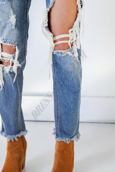 Hannah Distressed Boyfriend Jeans ● Dress Up Sales - -10