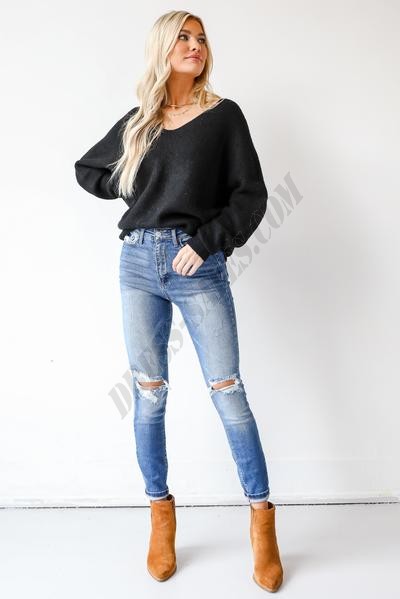 Delilah Distressed Skinny Jeans ● Dress Up Sales - -5