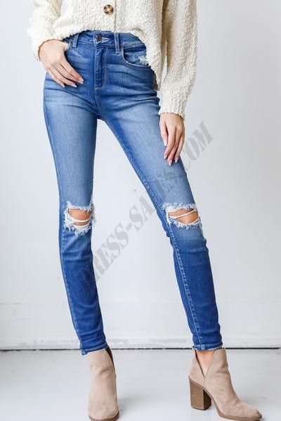 Bridget Distressed Skinny Jeans ● Dress Up Sales - -0