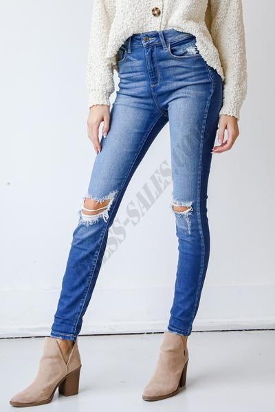 Bridget Distressed Skinny Jeans ● Dress Up Sales - -4