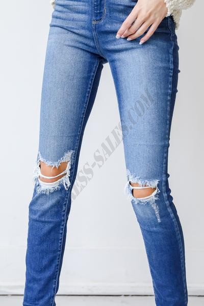 Bridget Distressed Skinny Jeans ● Dress Up Sales - -2