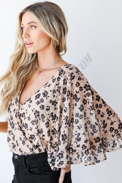On Discount ● Chance For Romance Floral Bodysuit ● Dress Up - -3
