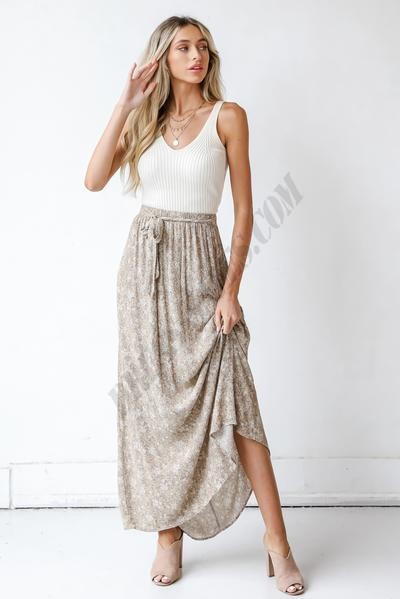 Let Love Bloom Floral Maxi Skirt ● Dress Up Sales - -4