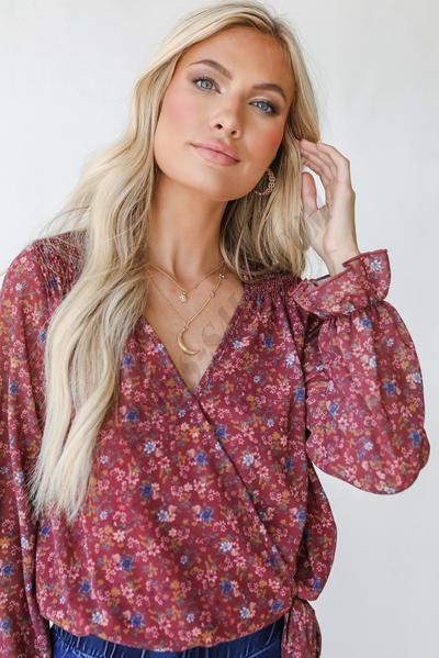 On Discount ● Growing On You Floral Blouse ● Dress Up - -3