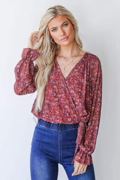 On Discount ● Growing On You Floral Blouse ● Dress Up - -4
