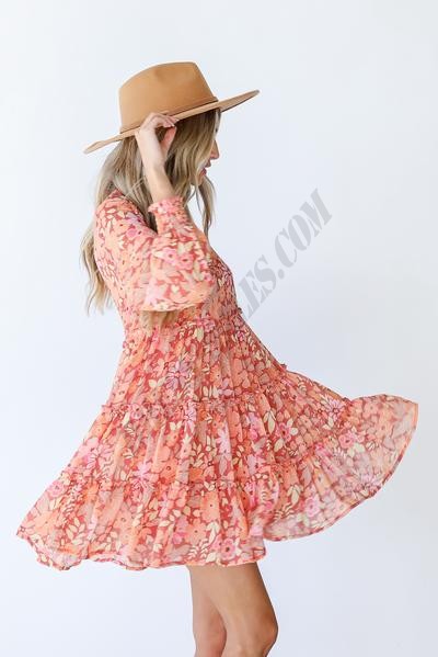 On Discount ● It's Groovy Tiered Floral Dress ● Dress Up - -3