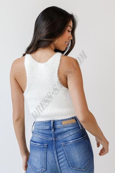 On Discount ● Care For You Eyelash Knit Tank ● Dress Up - -4
