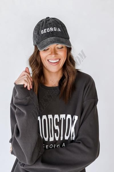 Georgia Embroidered Hat ● Dress Up Sales - -1